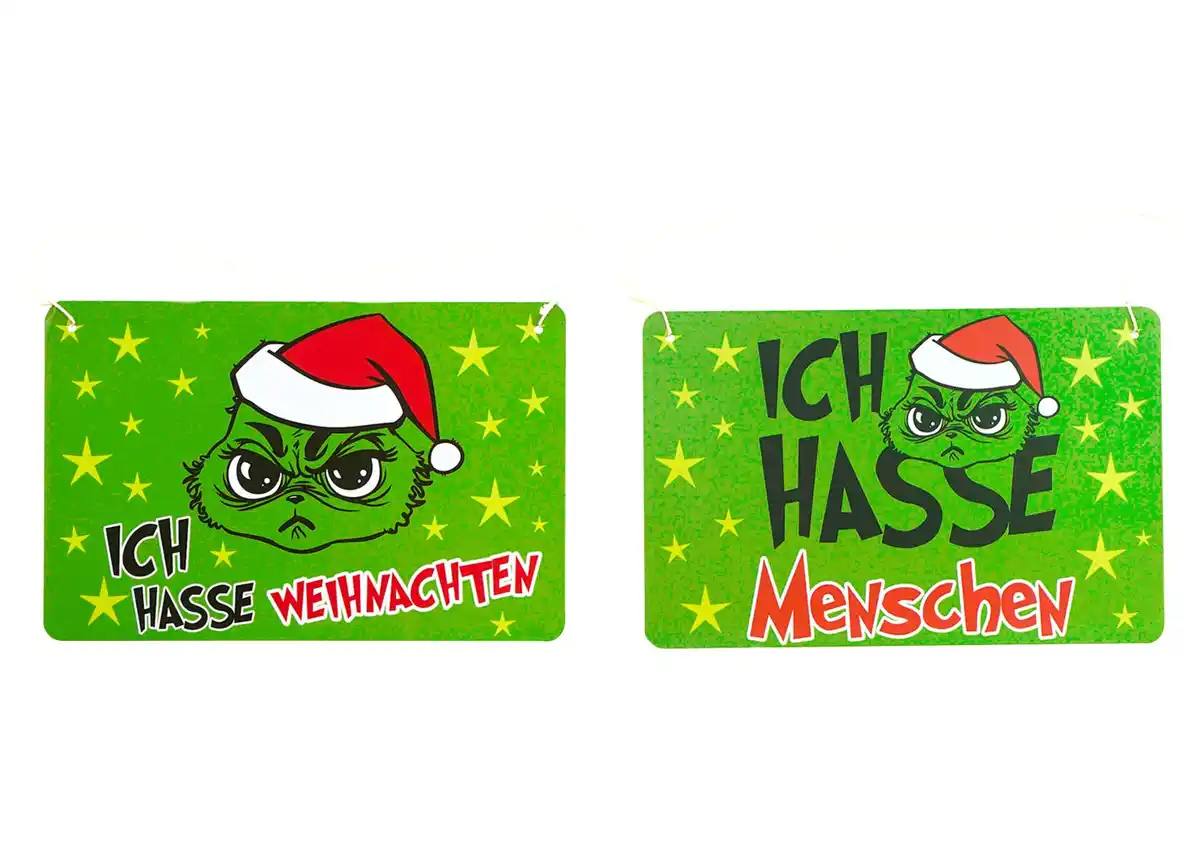 Bild 1 von Deko-Schild 'Festtagsmuffel' ca. 21x14cm