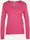 Bild 1 von Damen Pullover mit V-Ausschnitt Pink