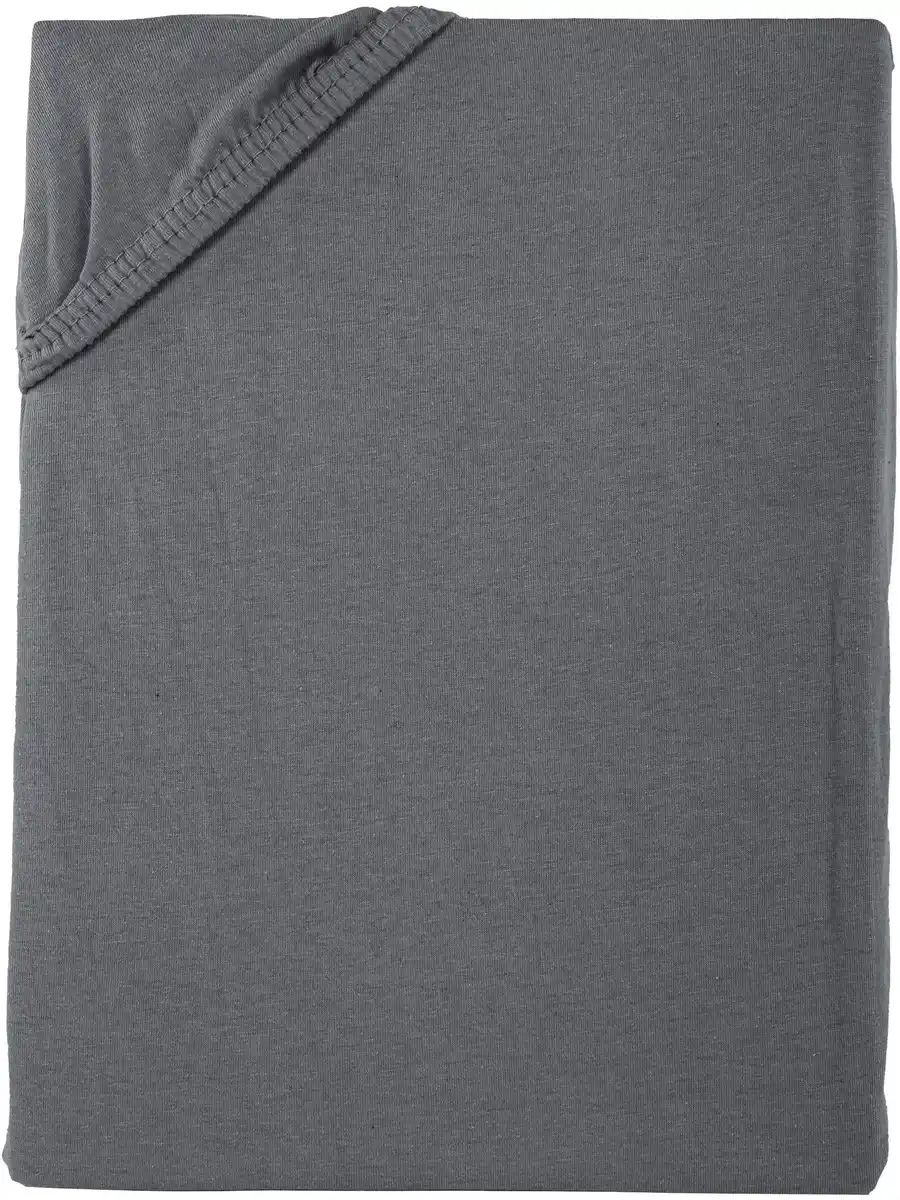 Bild 1 von Jersey-Spannbettuch, 150x200cm Grau
