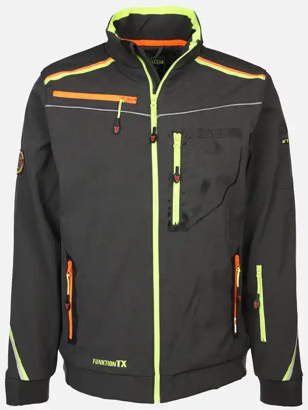 Bild 1 von Herren Softshelljacke mit Neondetails Grau