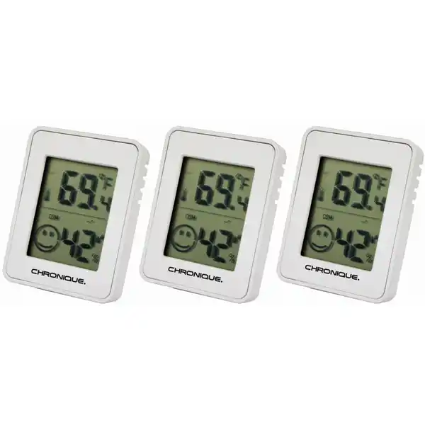 Bild 1 von Mini-LCD Thermo-/ Hygrometer 3er