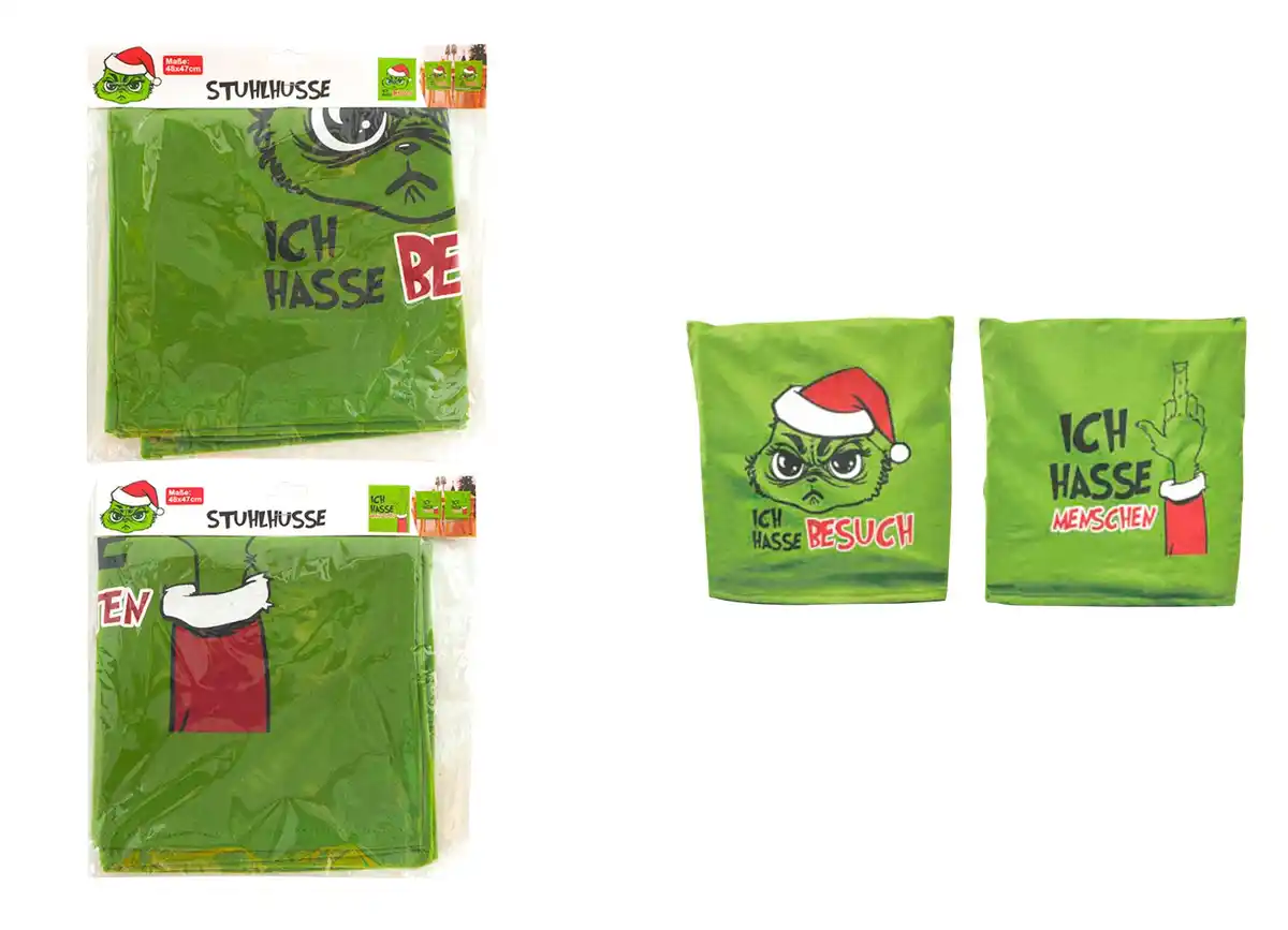 Bild 1 von Stuhlhusse 'Festtagsmuffel' Stuhlhusse "Festtagsmuffel"