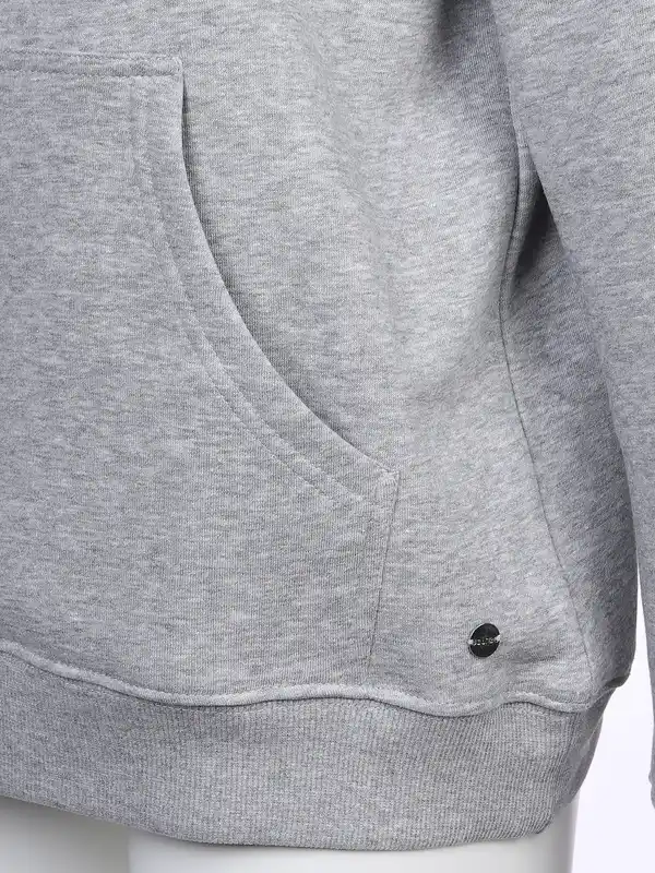 Bild 3 von Damen Sweatshirt mit Kapuze Grau