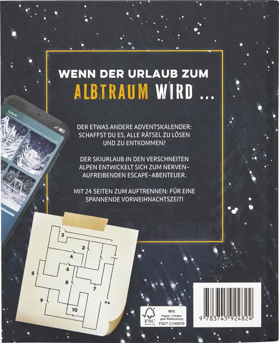 Bild 2 von IDEENWELT Adventskalenderbuch Flucht aus den Alpen