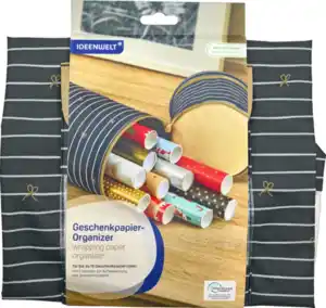 IDEENWELT Geschenkpapierorganizer dunkelblau