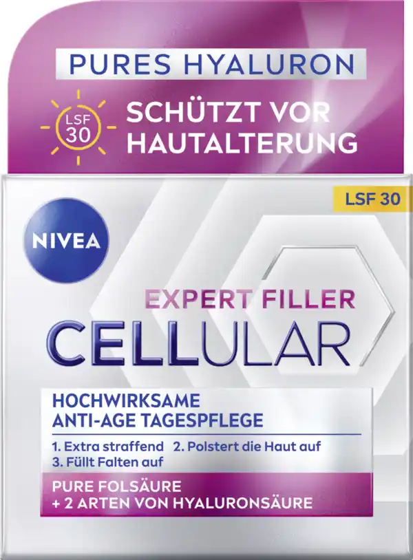 Bild 1 von NIVEA Cellular Expert Filler Hochwirksame Anti-Age Tagespflege LSF30, 50 ml