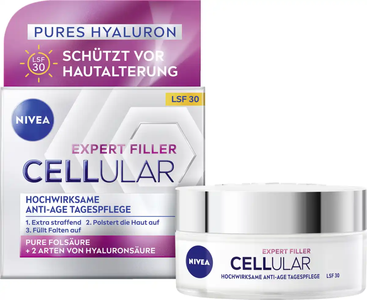Bild 4 von NIVEA Cellular Expert Filler Hochwirksame Anti-Age Tagespflege LSF30, 50 ml