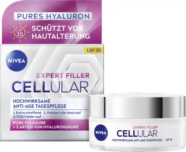Bild 4 von NIVEA Cellular Expert Filler Hochwirksame Anti-Age Tagespflege LSF30, 50 ml