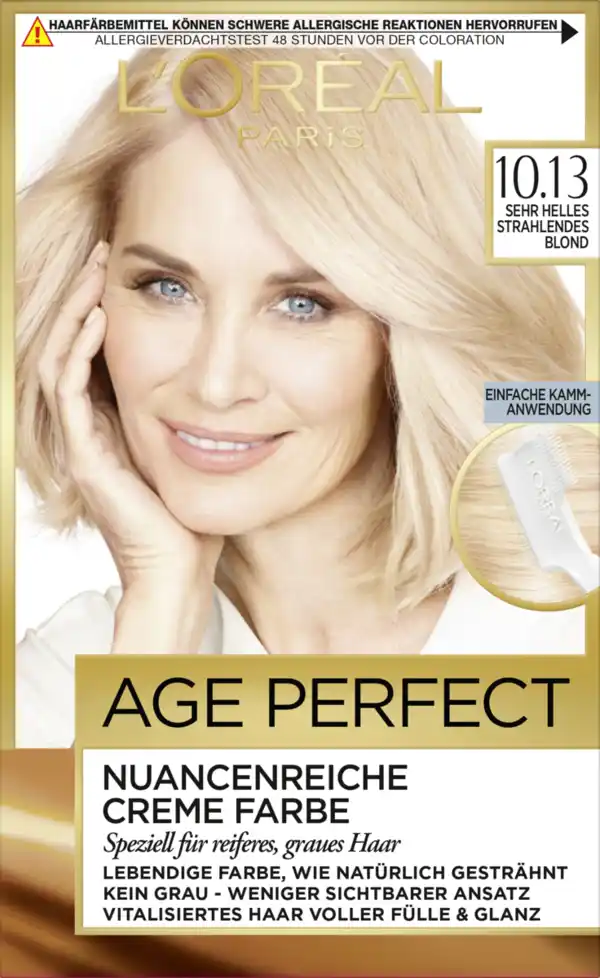 Bild 1 von L’Oréal Paris Age Perfect Creme Farbe 10.13 Sehr Helles Strahlendes Blond