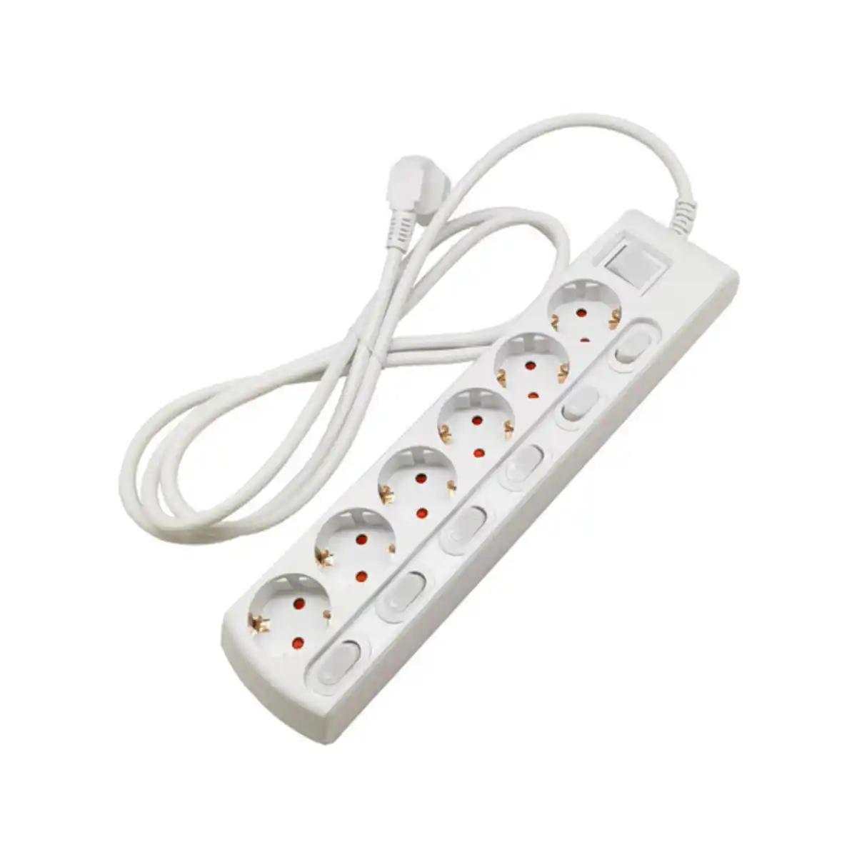 Bild 1 von Steckdosenleiste, 6-fach, weiß