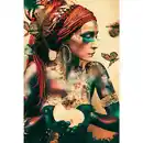 Bild 1 von Bild, Mehrfarbig, Gold, Kunststoff, 90x135 cm, einfache und schnelle Anbringung, Bilder, Gerahmte Bilder