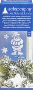 IDEENWELT Dekospray Schnee + 8 Schablonen, 150 ml