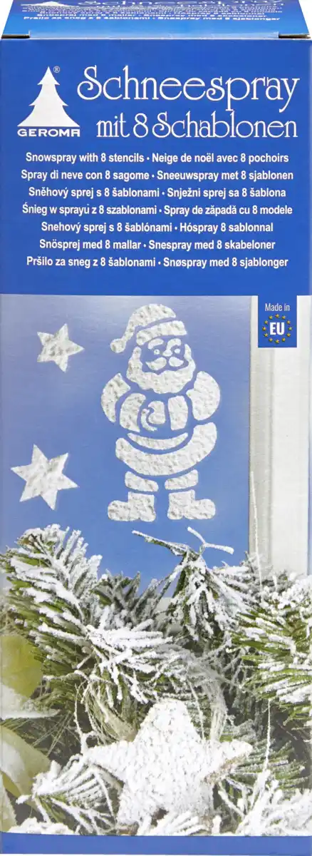Bild 1 von IDEENWELT Dekospray Schnee + 8 Schablonen, 150 ml