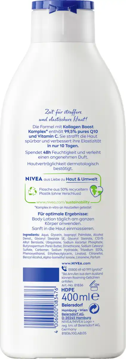 Bild 2 von NIVEA Body Lotion Straffend mit Q10, 400 ml