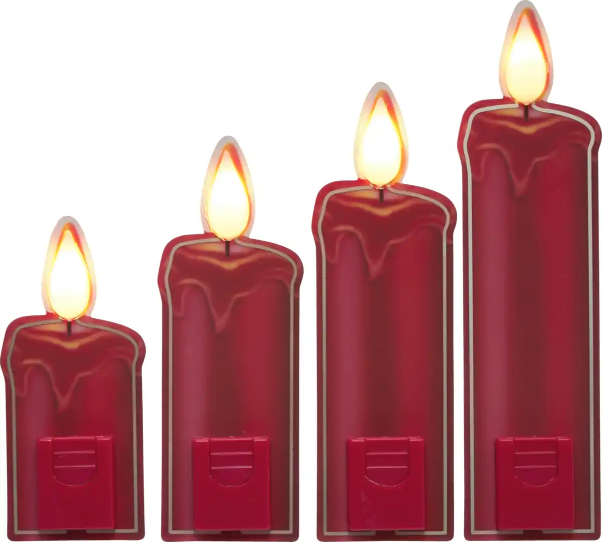 Bild 1 von IDEENWELT LED-Fensterkerzen rot
