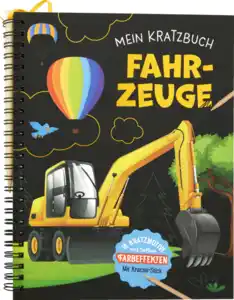 IDEENWELT Kratzbuch Fahrzeuge