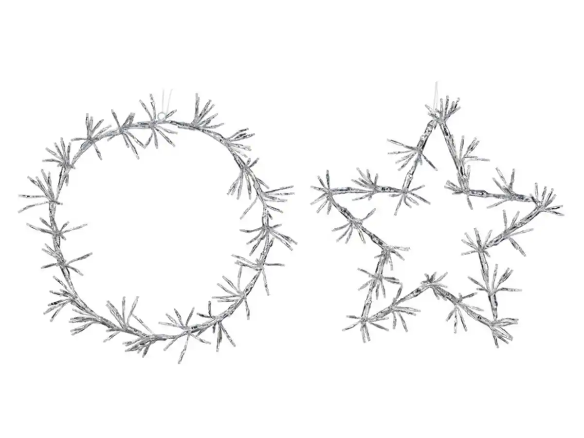 Bild 1 von LIVARNO home Dekokranz, -stern Metall, 160 LEDs