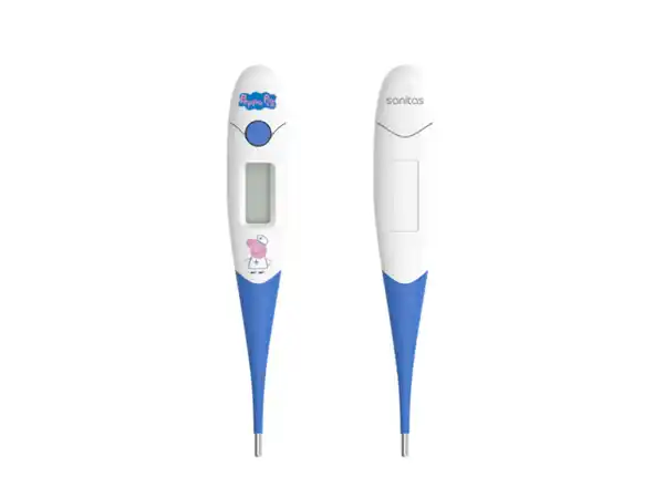 Bild 1 von SANITAS Fieberthermometer, mit flexibler Spitze und Peppa Pig-Design