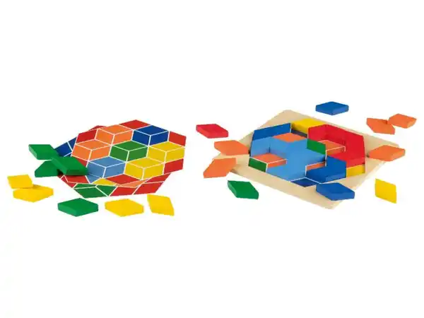 Bild 2 von Playtive Legemosaik \ Bilder-Würfel \ Steckbrett \ Steck- und Stapeltiere \ Stapelturm