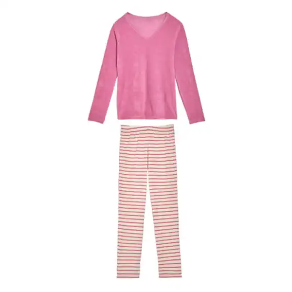 Bild 1 von Damen Frottee Pyjama, lila, L