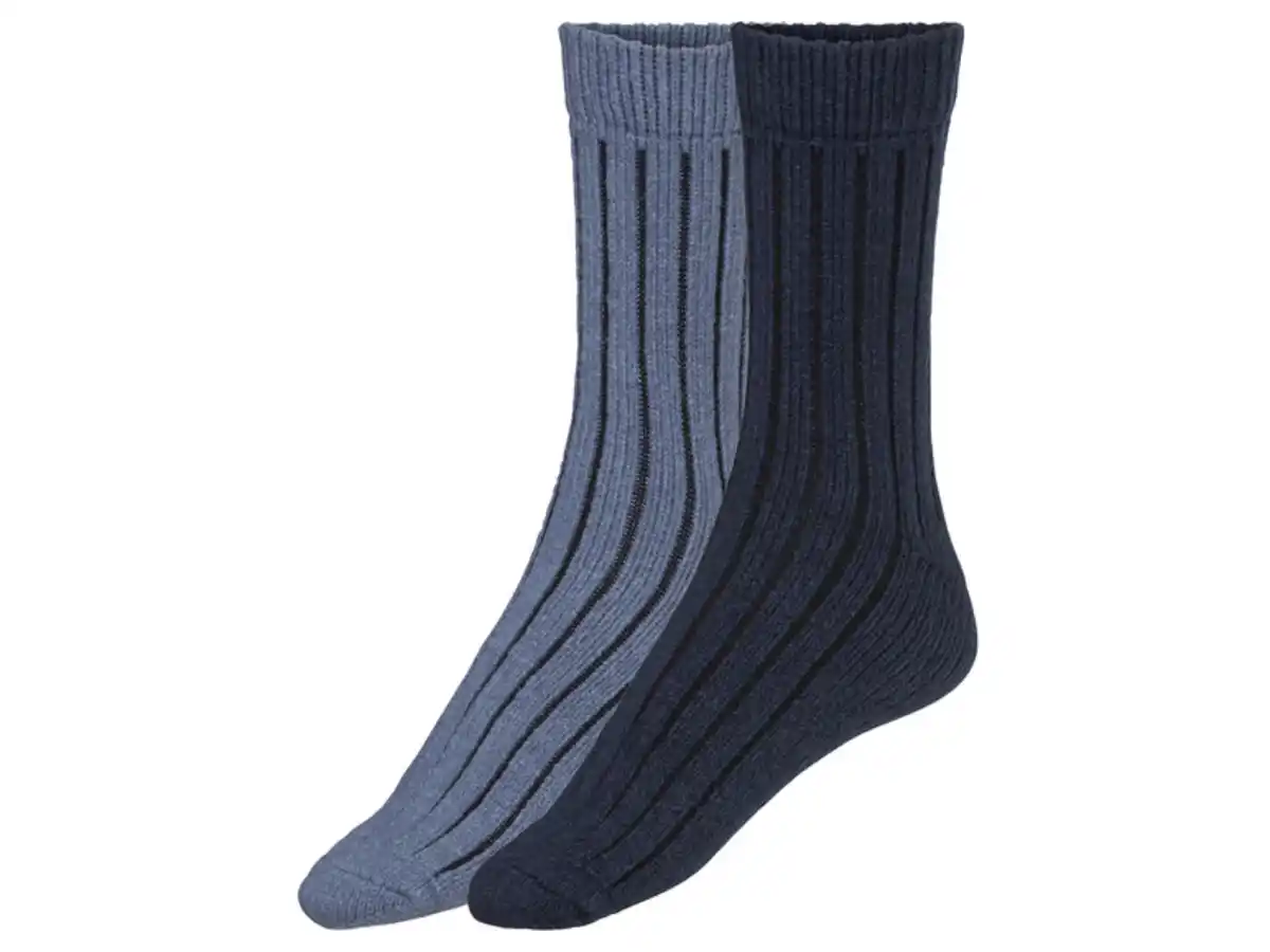Bild 2 von LIVERGY® Herren Kuschelsocken, 2 Paar, kuschelig warm