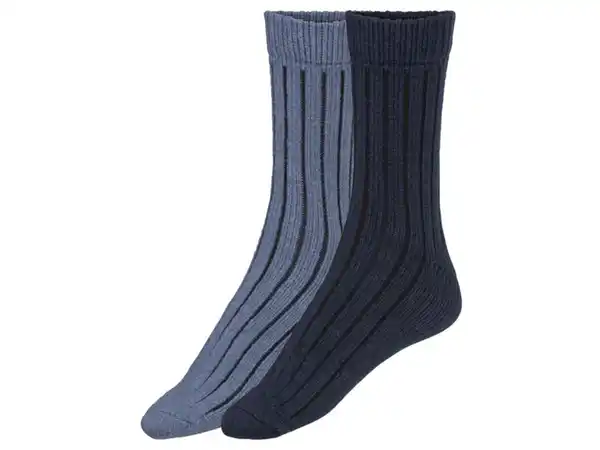 Bild 2 von LIVERGY® Herren Kuschelsocken, 2 Paar, kuschelig warm