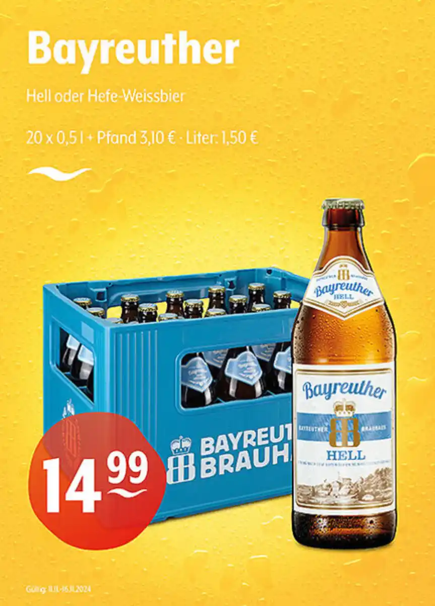 Bild 1 von Bayreuther Hell oder Hefe-Weissbier