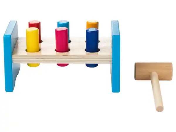 Bild 3 von Motorikspielzeug Klopfbank / Stapelturm / Steckspiel