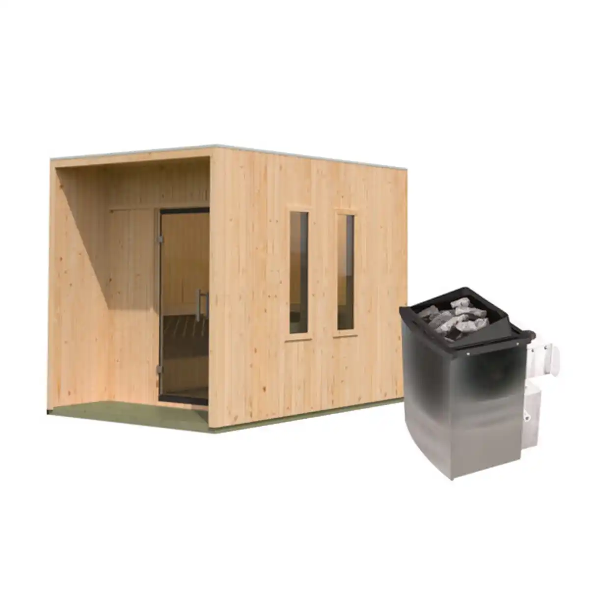 Bild 1 von Saunahaus Elisa, inkl. Ofen, naturbelassen