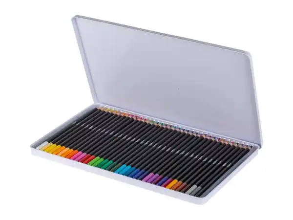 Bild 2 von crelando® Künstlerbuntstifte \ Aquarell-Buntstifte, im Metalletui