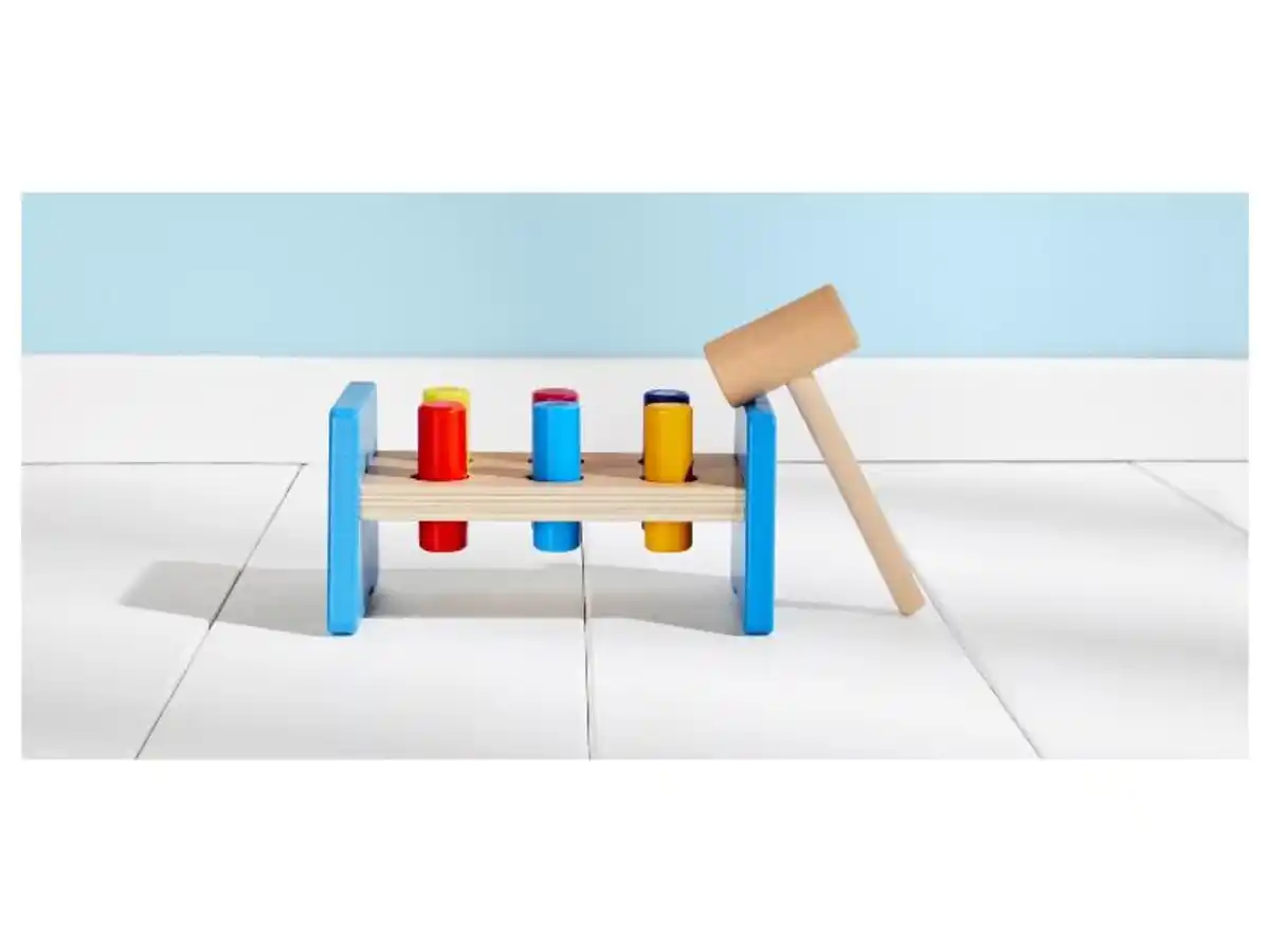 Bild 4 von Motorikspielzeug Klopfbank / Stapelturm / Steckspiel