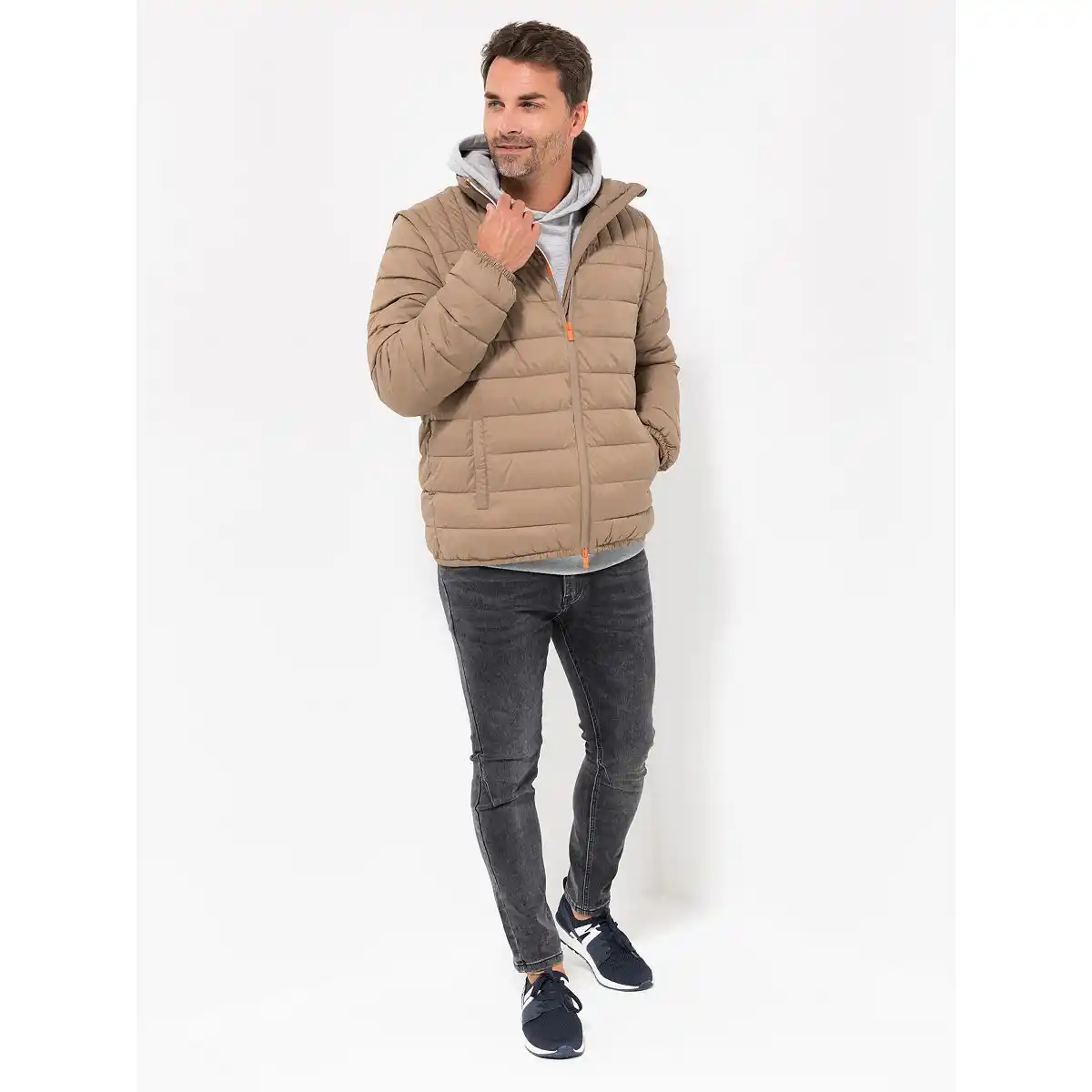 Bild 1 von STRANDFEIN Menswear Steppjacke abnehmbare Ärmel Downtouch Eingrifftaschen