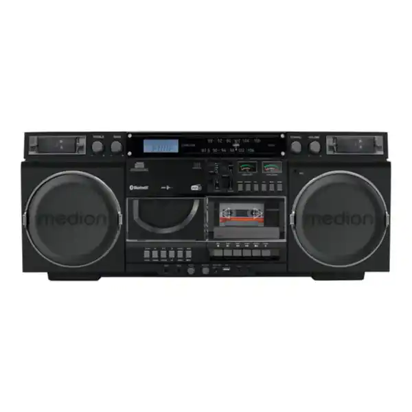 Bild 1 von Medion Life Retro-Boombox, schwarz P66538