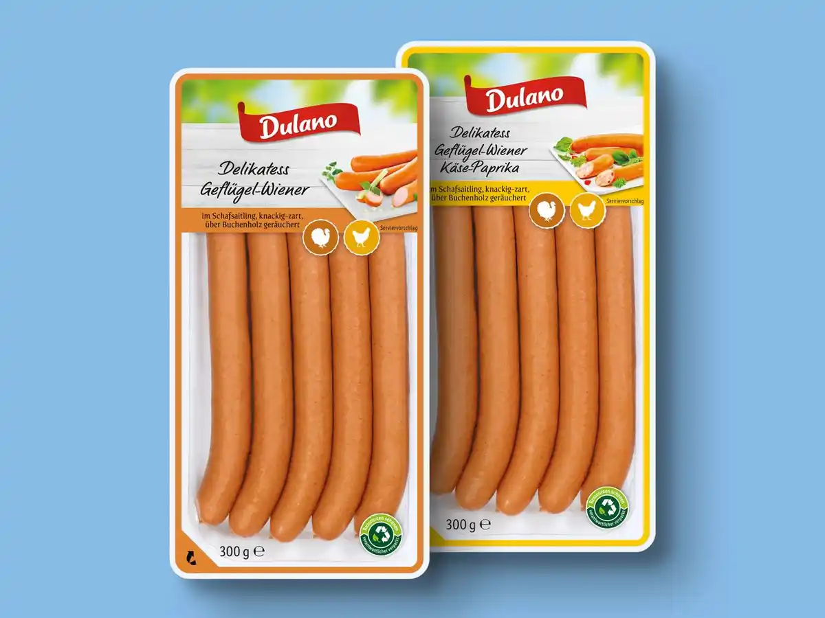 Bild 1 von Dulano Delikatess Geflügel-Wiener,  300 g