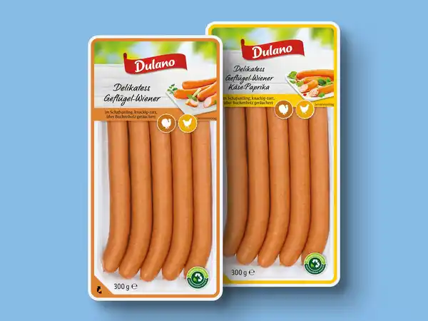 Bild 1 von Dulano Delikatess Geflügel-Wiener,  300 g