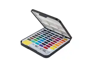 crelando® Aquarell-Farbkasten, 51-teilig