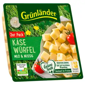 Grünländer Käsewürfel mild & nussig