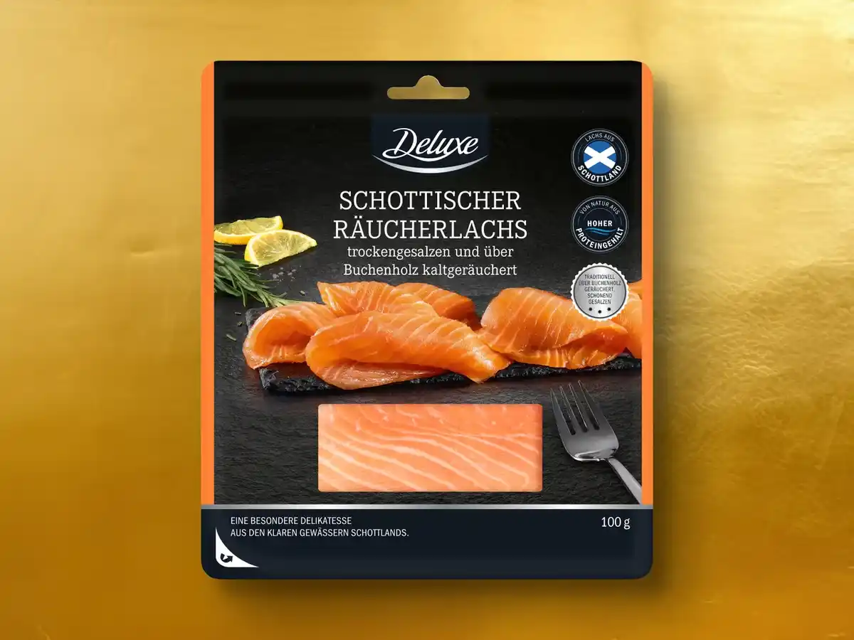 Bild 1 von Deluxe Schottischer Räucherlachs,  100 g