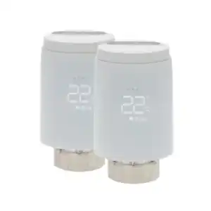 2er Set Heizkörperthermostat Zbhtr20Wt2, Zigbee 3.0, SmartLife