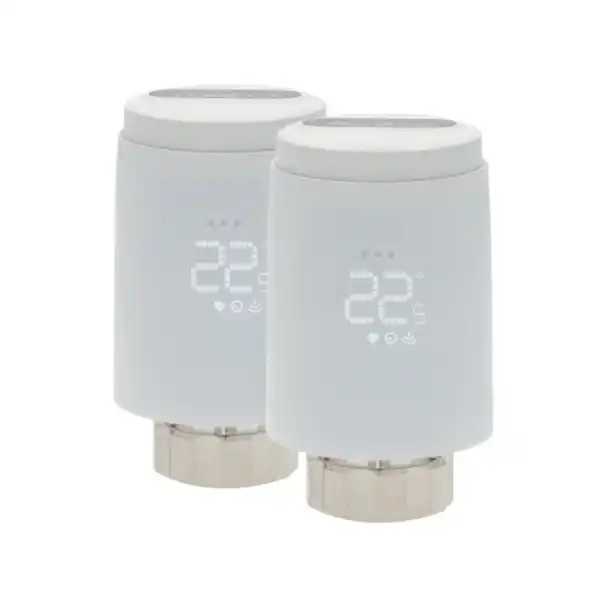 Bild 1 von 2er Set Heizkörperthermostat Zbhtr20Wt2, Zigbee 3.0, SmartLife