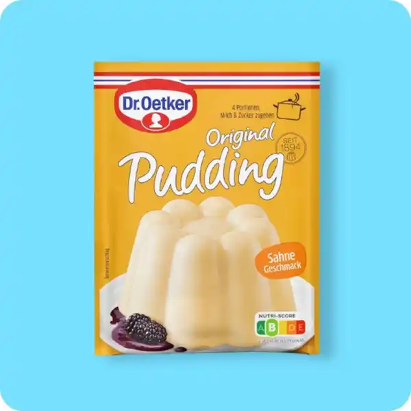 Bild 1 von DR. OETKER Puddingpulver, Sahne- oder Vanille-Geschmack