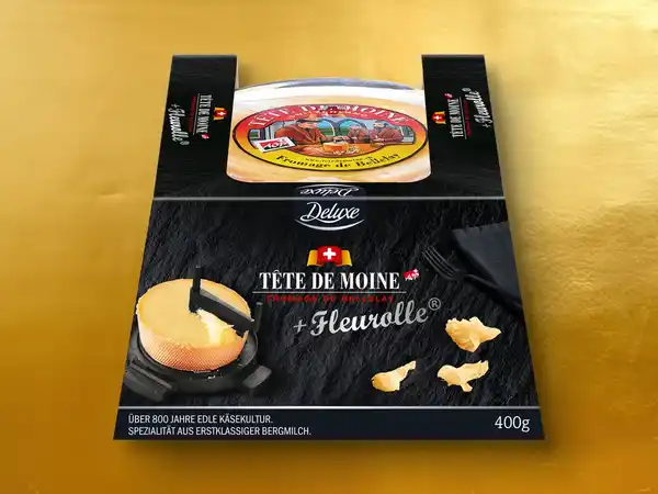 Bild 1 von Deluxe Tête de Moine AOP Fromage de Bellelay,  400 g