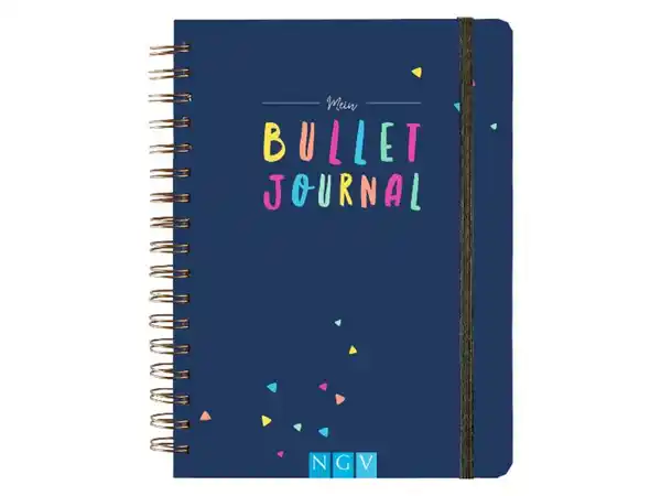 Bild 1 von Bullet Journal, mit undatierter Jahres-, Monats- und Wochenübersicht