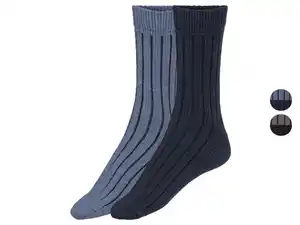 LIVERGY® Herren Kuschelsocken, 2 Paar, kuschelig warm