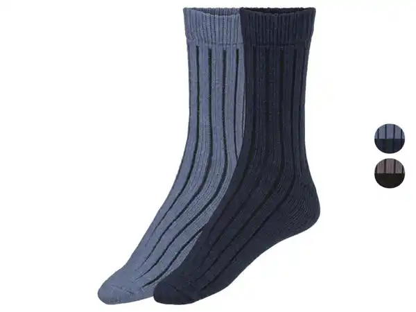 Bild 1 von LIVERGY® Herren Kuschelsocken, 2 Paar, kuschelig warm