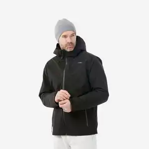 Skijacke Herren Piste warm 500 schwarz Schwarz