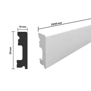 toom Sockelleiste weiß 2000 x 50 x 15 mm