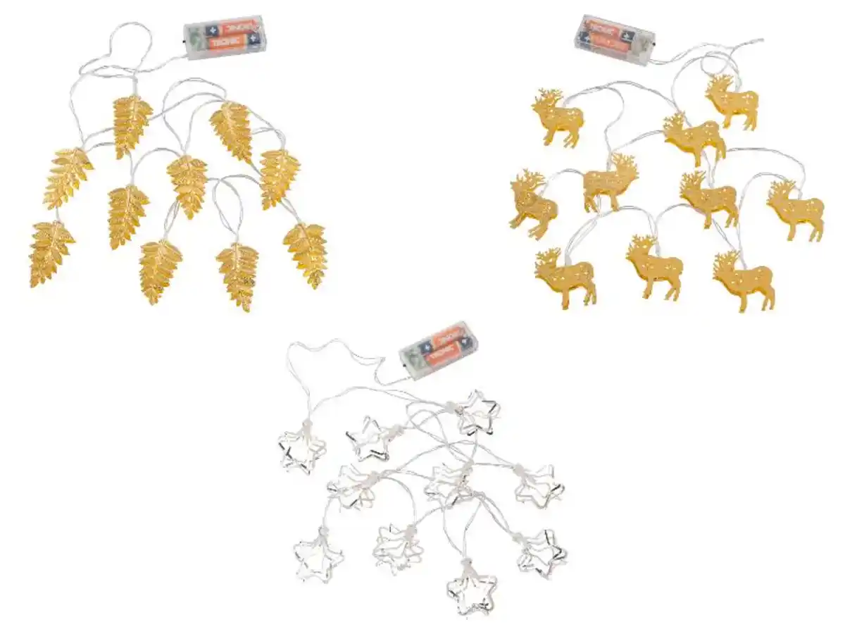 Bild 1 von LIVARNO home LED-Lichterkette Metall, mit 6-Stunden-Timer