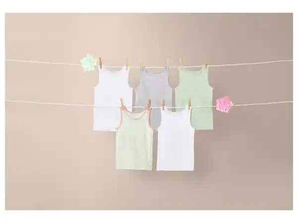 Bild 3 von lupilu® Kleinkinder Unterhemden, 5 Stück, mit Bio-Baumwolle