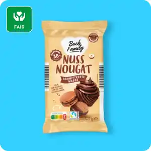 BACK FAMILY Nuss-Nougat, Fairtrade-zertifiziert